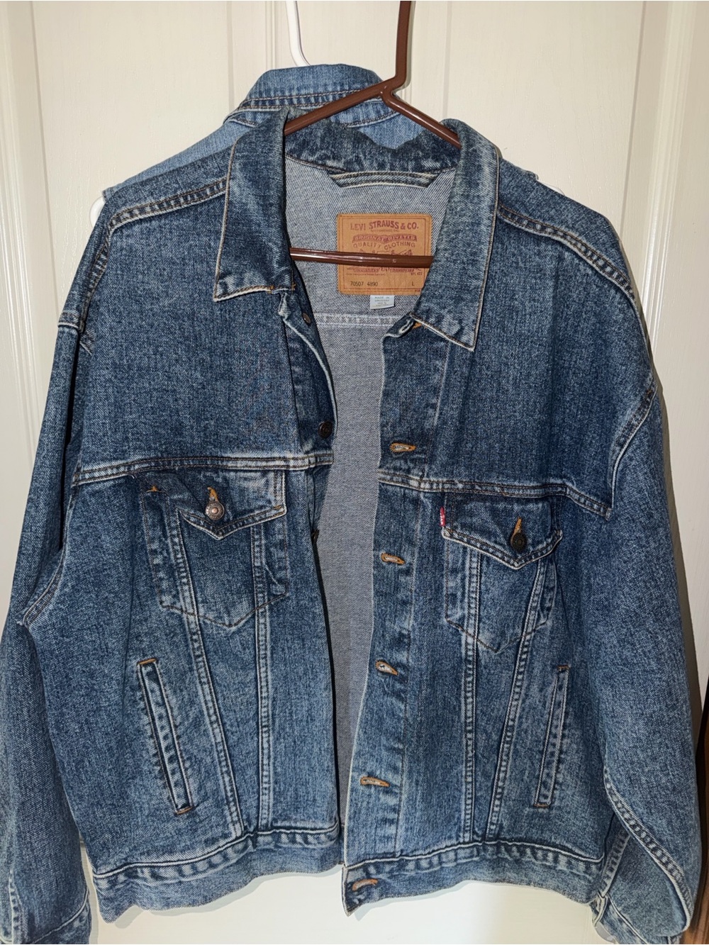 Gently worn vintage Levi’s trucker jacket 70507 4890. - Picture 1 of 8